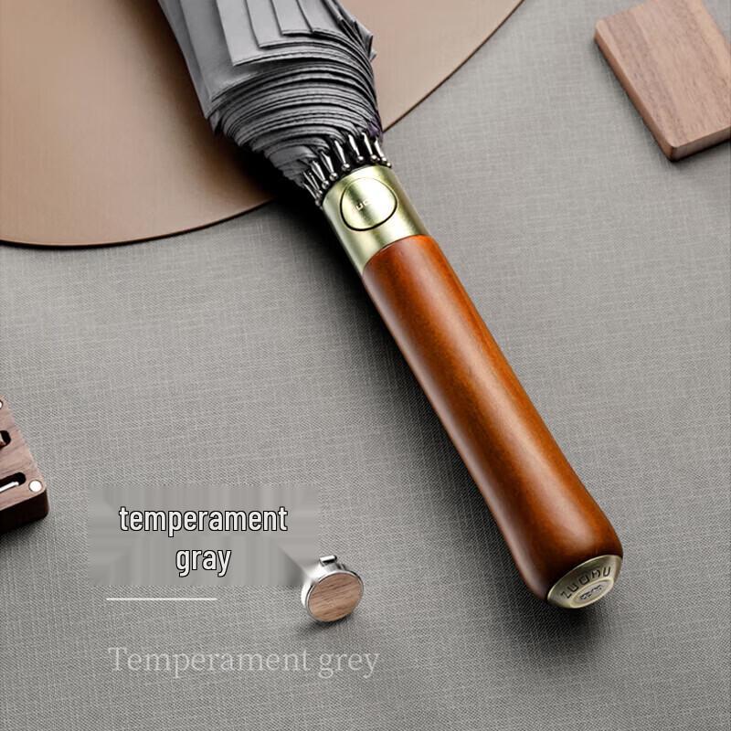 ZUODU 16-Rib Extra-Large Windproof Long Handle Umbrella