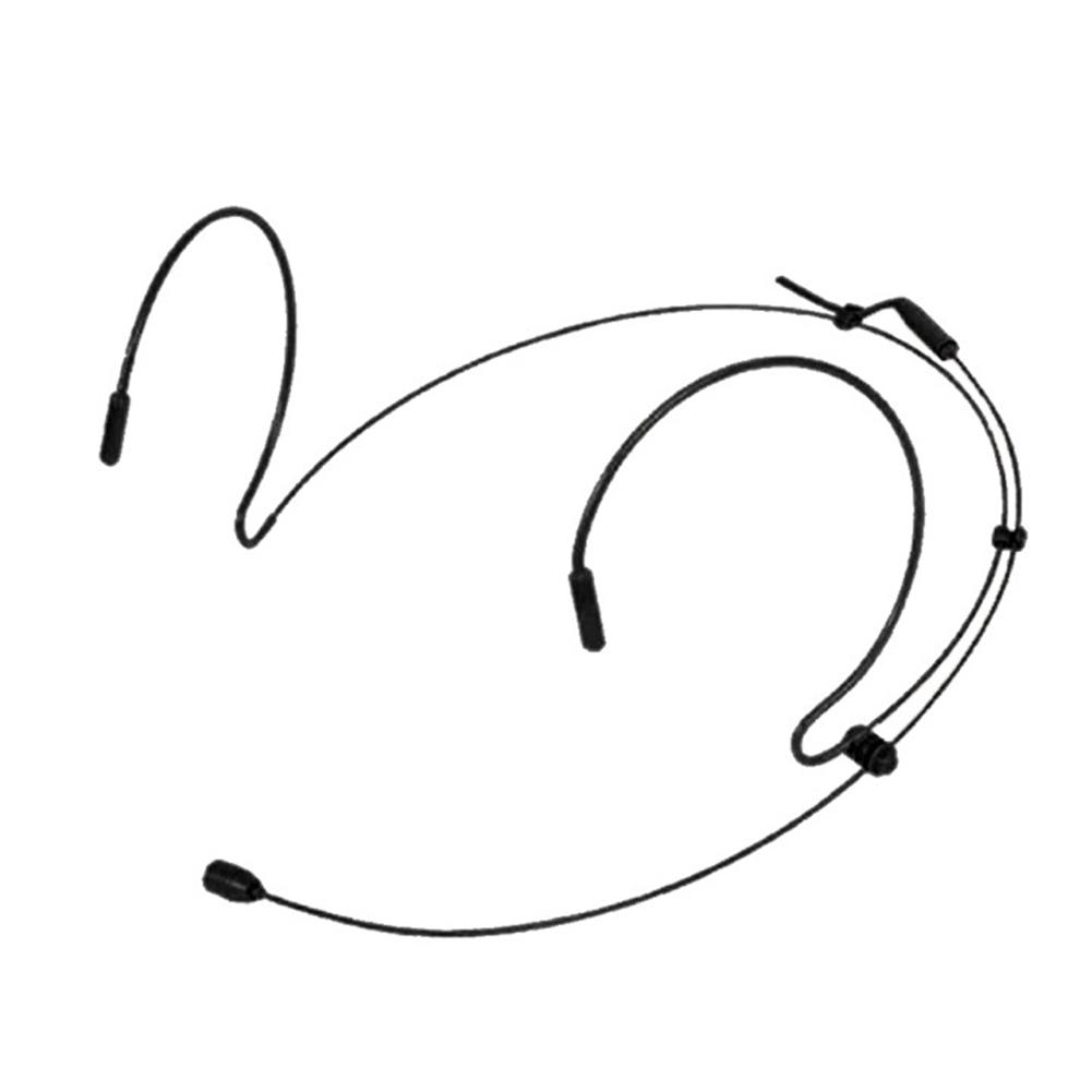 Double Earhook Headset Mic Headworn Microphone For With 2PCS Microphone Cover
