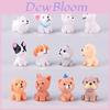 Adoráveis Mini Bonecos de Cachorro de Resina 12 Estilos Ornamentos Perfeitos Para Encantar a Decoração do Jardim