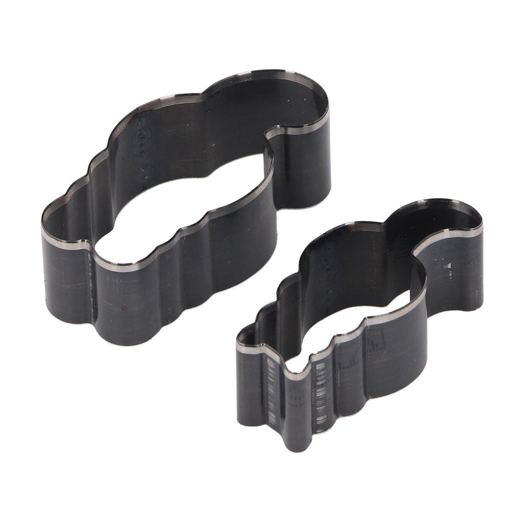 2PCS Hollow Punch Cutter Cat Shaped Cutting Die Alloy Steel Manual Punching Tool Set for Leather