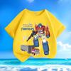New Fashion Transformers Optimus Prime Children's T-Shirt Candy Color Print Parent-Child Outfit