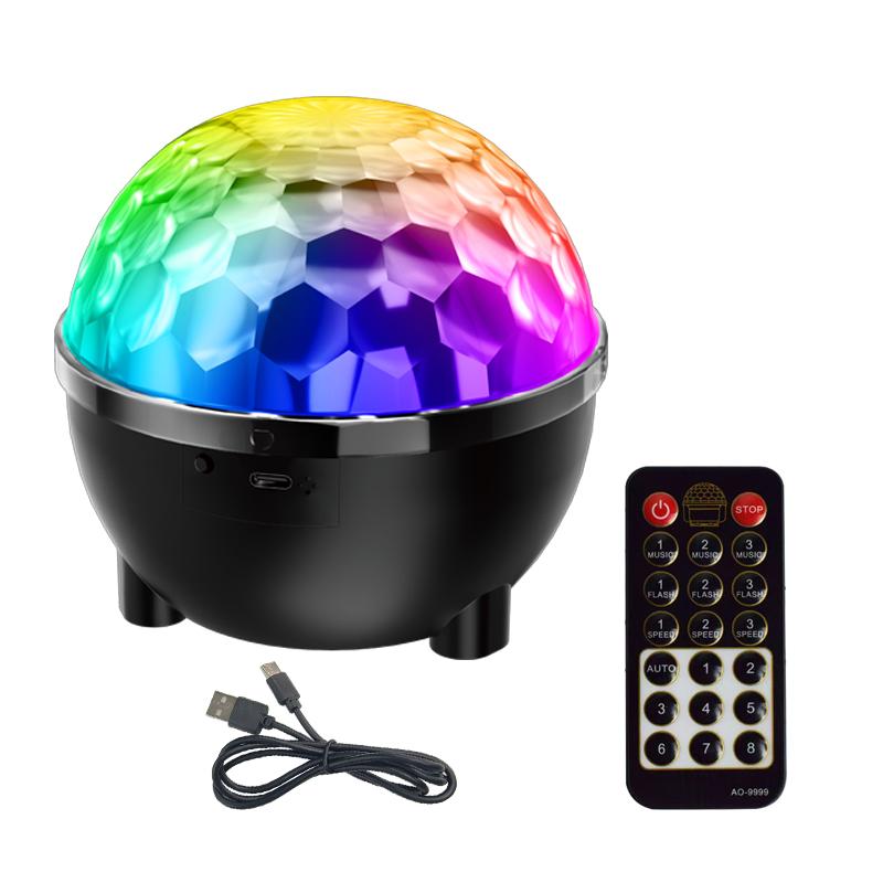 3/6 Colors LED Stage Disco Light for Christmas Party Home KTV Wedding Show DJ Ball Party Lights USB Strobe Lighting