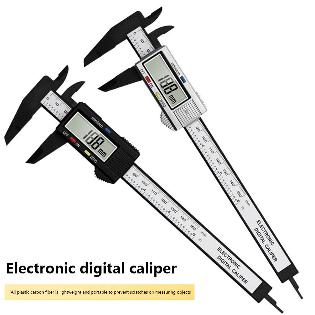 Multipurpose Vernier Caliper Digital High-strength Plastics 4 Measuring Functions 0.1mm Accuracy for Auto Machinery