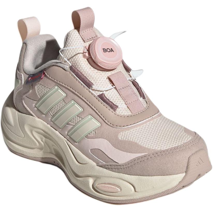 Adidas Climawarm Boa Versatile Comfortable Non-Slip Wear-Resistant Rebound Warm Low-Top Kids Casual Shoes Unisex Casual Shoes Pink Green JR2145