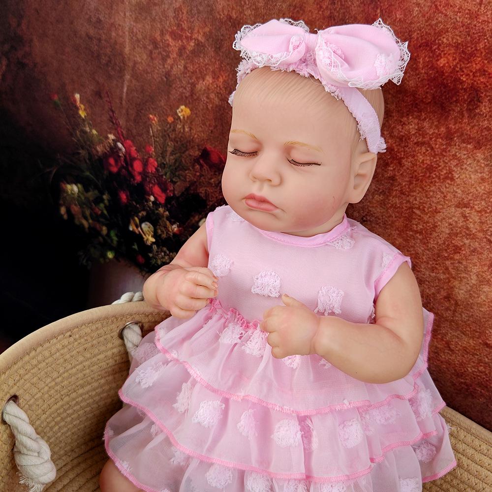 

LOULOU 46cm Handmade Reborn Baby Doll with 3D Skin Veins