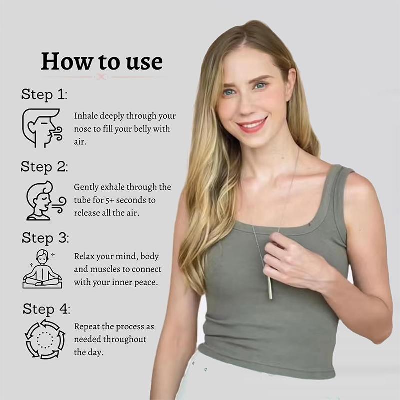 A Yoga Meditation Auxiliary Necklace With A Built-In Cotton Core That Increases Breathing Resistance It Is An Ornament