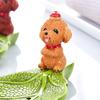 Creative Animal Teddy Dog Soap Dish, Resin Personalized Drain Soap Holder Bathroom Toilet Cute Cartoon Small Soap Box