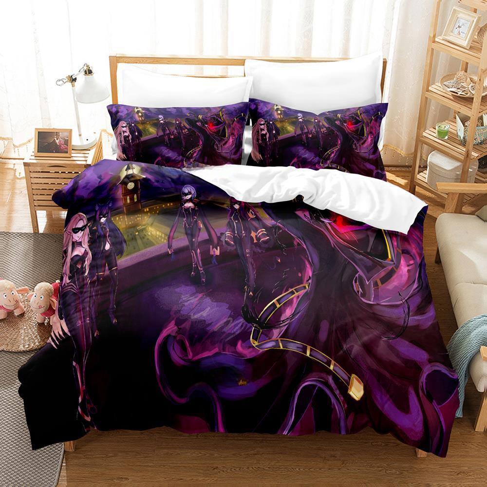 The Eminence In Shadow Cid Kagenou Bedding Set Cartoon Anime Three-piece Set Adult Kid Bedroom Duvet Cover Sets Home Textiles