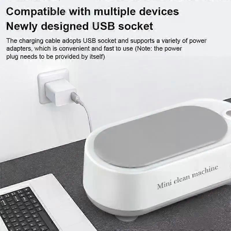 Ultrasonic Glasses Denture Cleaner Bath For Multifunctional Watches Contact Lens Teeth Electric Makeup Jewelry Razor Cleaner
