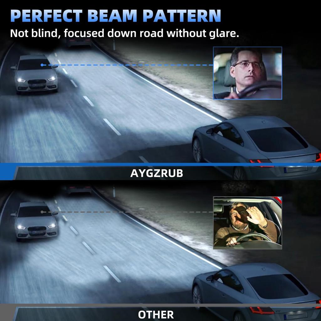 For 2001-2007 Toyota Highlander light Bulbs, 9005 High Beam 9006 Low Beam 9006 Fog Light License Plate Lights Combo, 8PCS