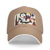 MIRO Abstract Figures Pink 2 Baseball Caps Fashion Unisex Women Hats Outdoor Adjustable Casual Cap Baseball Hat Polychromatic