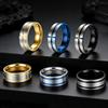 European American Fashion Cross Ring: Men's Matte Stainless Steel Titanium Jewelry