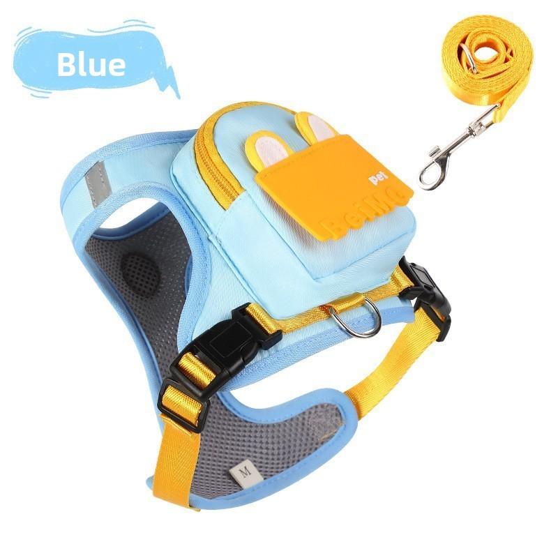 Zaino Cane Cartone Animato Con Guinzaglio Per Viaggi All'aperto Animali Domestici E Accessori Per Animali Domestici