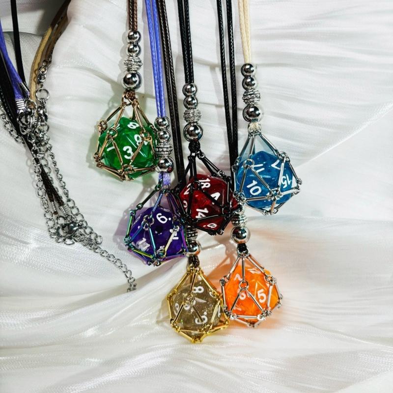 Fashionable Adjustable Metal Cage Necklace Crystal Holder Pendant Neckchain For Men Women Stylish Jewelry Accessories