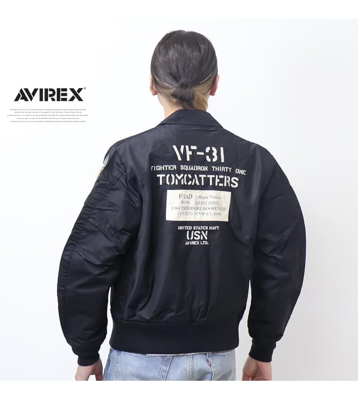 Avirex TOMCATTERS M 010 Black CWU-36P Men's 783-5152005