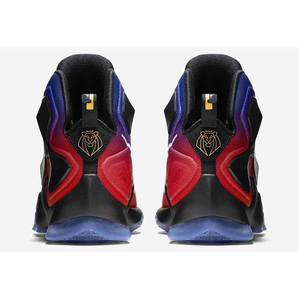Nike LeBron 13 'DB' (Unisex) Laser Orange / Court Purple-Black Basketball Shoes 838989 805