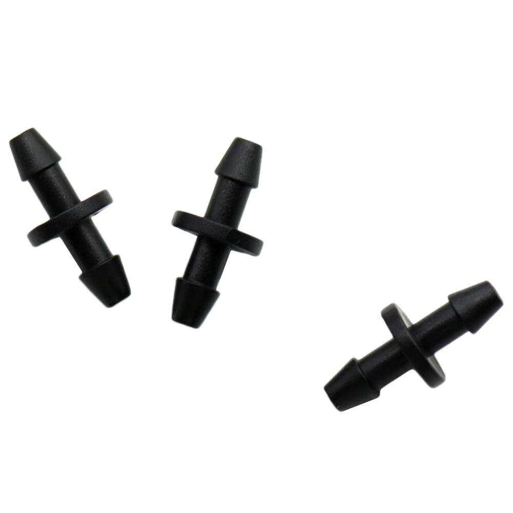 3mm Quick Connector Double Barbed Connector Tank Adapter Tap  Fitting Hose Fittings Industrial Cooling for 1/8" Hose 50 Pcs