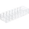 Desktop Cosmetics Storage Box, Transparent and Detachable, Household Compartments, Student Dormitory Skincare Product Rack, Lipstick Rack