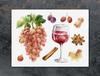 SZKLANA PŁYTA OCHRONNA NA KUCHENKĘ 70x52 WINO