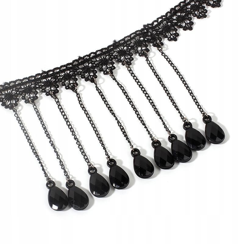 Choker Lace Embroidery Black Necklace Gothic Ch01