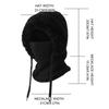 Women Fleece Lined Knit Hat Set with Scarf and Mask Women 3 in 1 Windproof Beanie Hat Hooded Skull Cap Cold Weather Protection