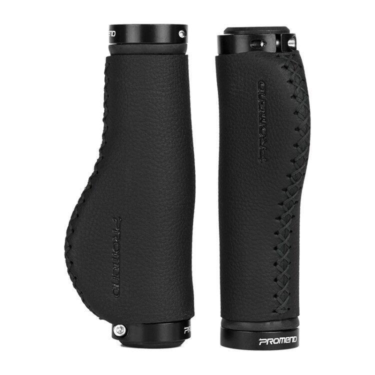 PROMEND Ergonomic Bicycle Handlebar Grips - Mountain Bike Sponge Leather Surface