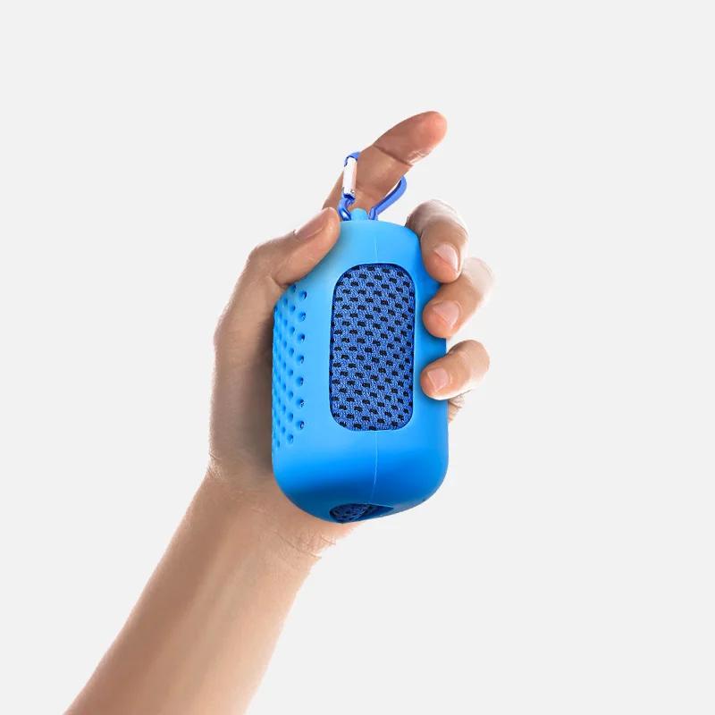 

Portable Mini Silica Gel Set Cold Towel Quick Drying Breathable Chilly Sweat Absorption Sports Cooling Towel Running Yoga Gym 30 x80cm&1pc темно-синий