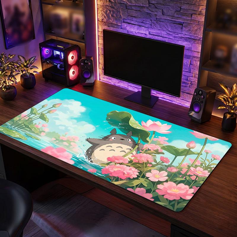 Großes MauspaddMy Neighbor Totoro Erweitert Weiche Schreibtischmatte Gaming Büro Computer Tisch Dekorationsmatte