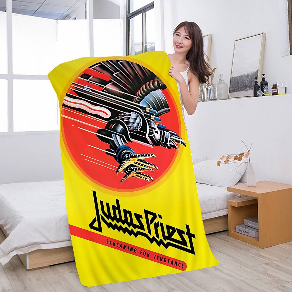 J-Judas Priest Heavy Metal Band Beach Towel Colorful Bath Towels for Girl Microfiber Quick Dry Custom Sand Free