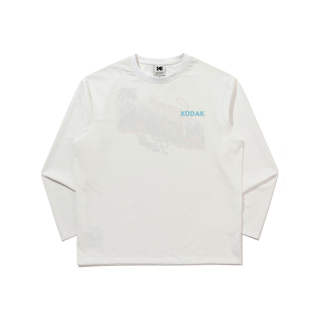 KODAK [Alan Berryless] Seikodak Airhole Long Sleeve T-Shirt White