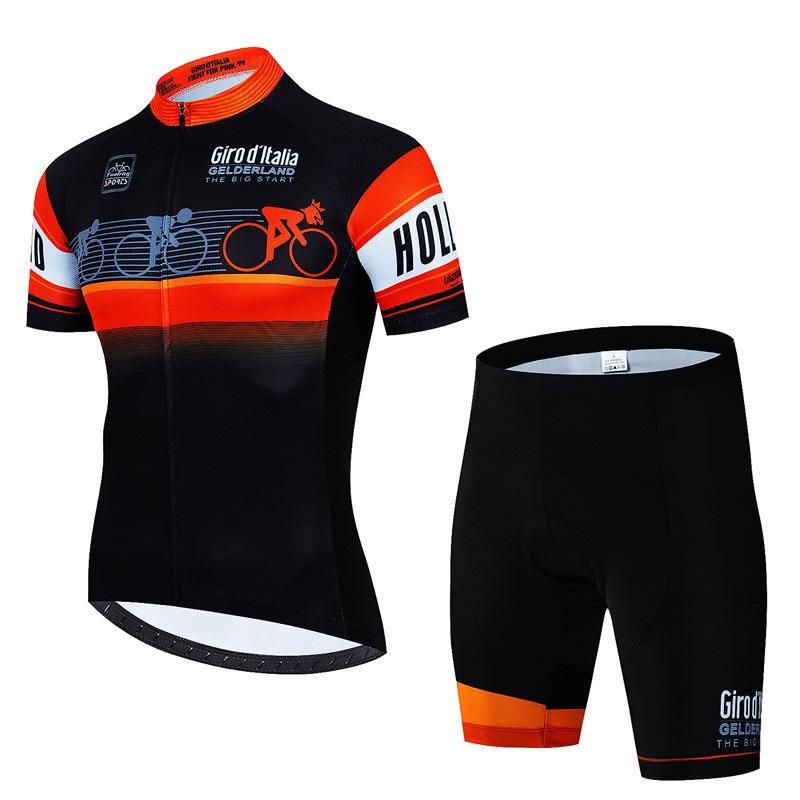Cycling Suit Short-sleeved Suit Sweat-wicking Breathable Cycling Suit
