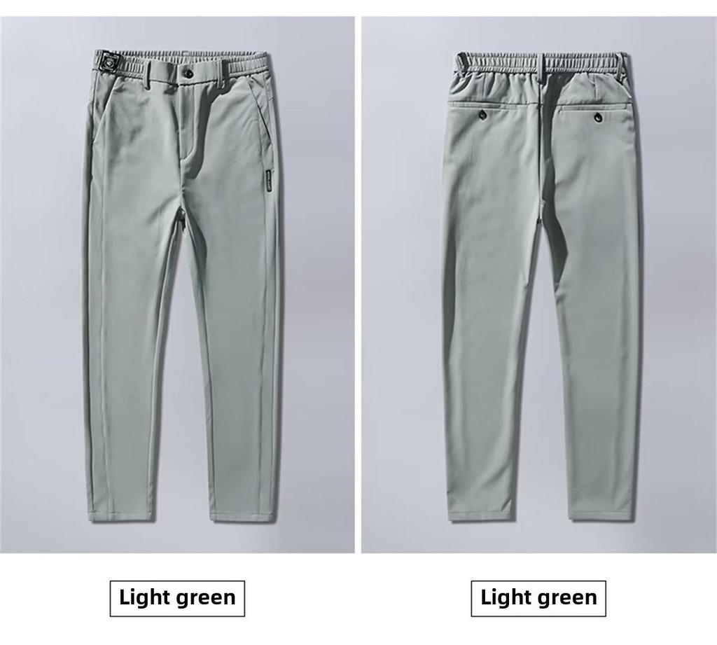 Men's Quick-Dry Ice Silk Loose Straight Summer Pants