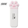 Portable Pill Box Box, Cute Cat Paw Design, with Sealed Buckle Lid, Moisture-Proof Macaron Color Case 3 Compartment Organizer, Medicine Holder