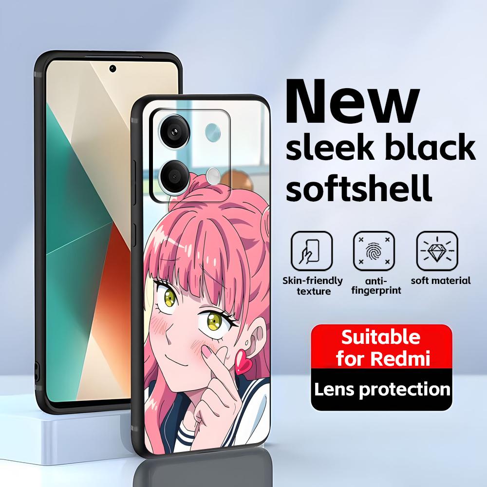 Du und ich sind Polar Gegensätze Handyhülle für Redmi Note 14 13 12 11 Pro Plus S 5G 14C A3 Weiche Schwarze Handyhülle