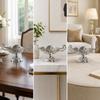 Fruit Bowl with Handles Embossed Pedestal Stylish for Dining Table