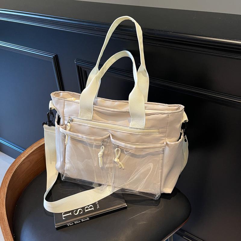 Versatile Large-Capacity Corduroy Shoulder Bag for Women - New Korean Style