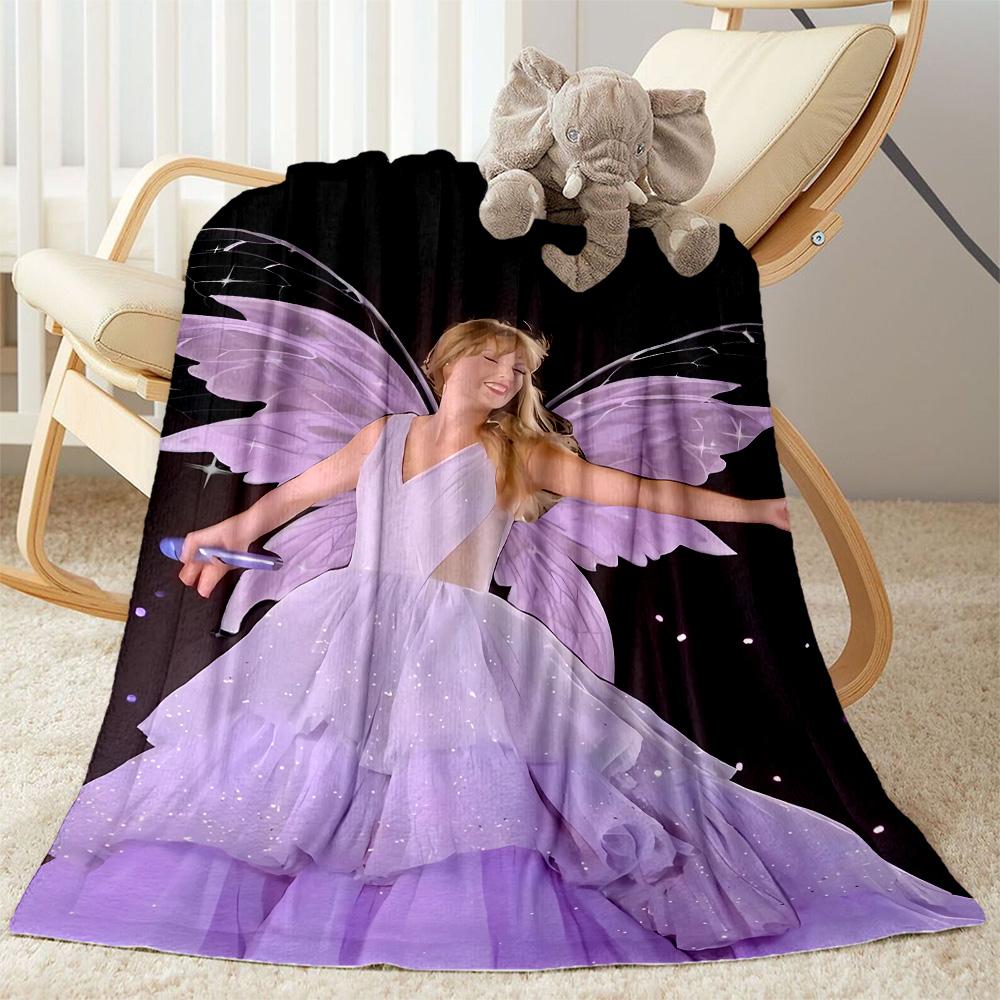 Love And Music Festival Flannel Blanket-Soft and Suitable for Sofas,Beds,Offices,Travel,All Seasons,Great Gift for Holidays and Birthdays.