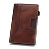 Men's Anti-Theft Genuine Leather Wallet with 20% Fold & Card Storage