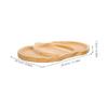 Wooden Pumpkin Serving Tray 3 Compartment Bamboo Appetizers Plate for Autumn Gatherings Desserts Fruits Snacks Holiday Serving
