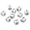 20 PCS 16mm Fraction Dice White Fraction Symbols Dices Mathematical Arithmetic Teaching Tool
