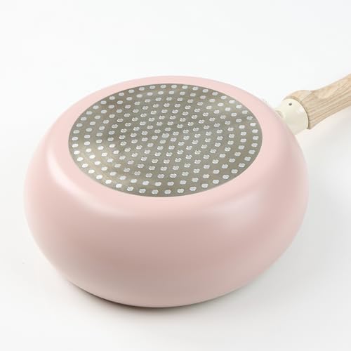 Pearl Metal Frying Pan, 22cm, Marble Diamond Finish, Induction and Gas Compatible, PFOA-Free, PTFE-Free, Metal Spatula Compatible, Cha-pan (HC-902)