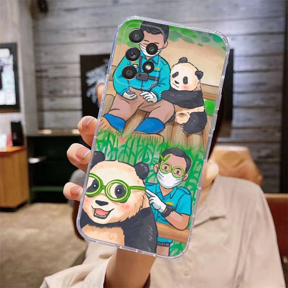

Fubao Cute Panda Phone Case For Samsung Galaxy A,71,70,52,51,40,31,50,50S,30S,21S,12,10,Note20ultra Transparent Cover samsunga50s