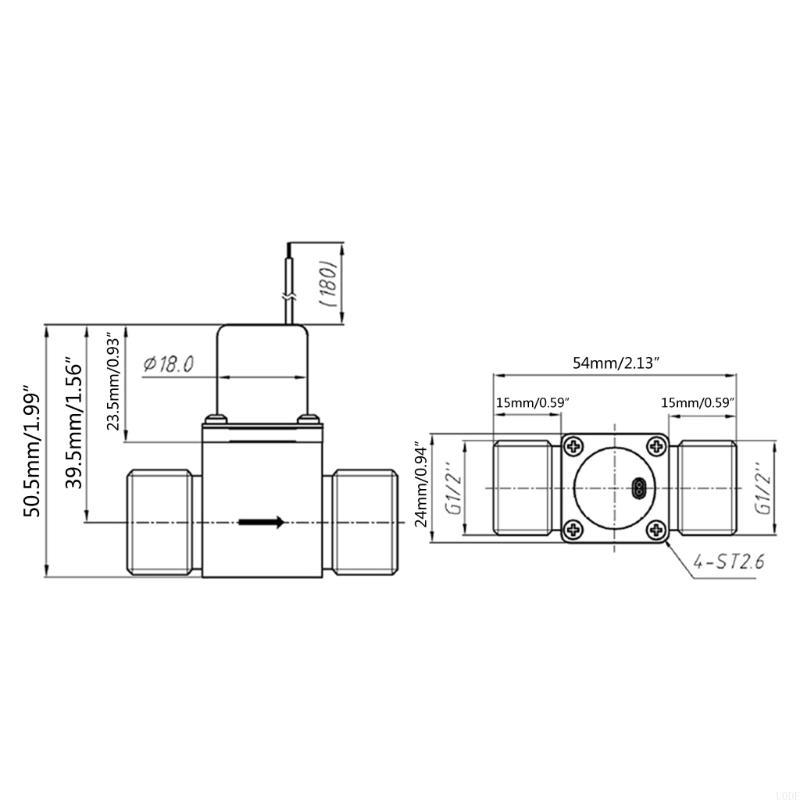 Upgraded Bistable Metal Solenoid 4.5V 1/2" Water Flow-Pulse Electromagnetic for Bathroom Kitchen