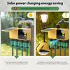 Solar Sprinkler Timer , 4 Zone Programmable Garden Hose Water Timer with Rain Delay, Automatic Irrigation Controller for Lawn Yard Patio Outdoor Plant
