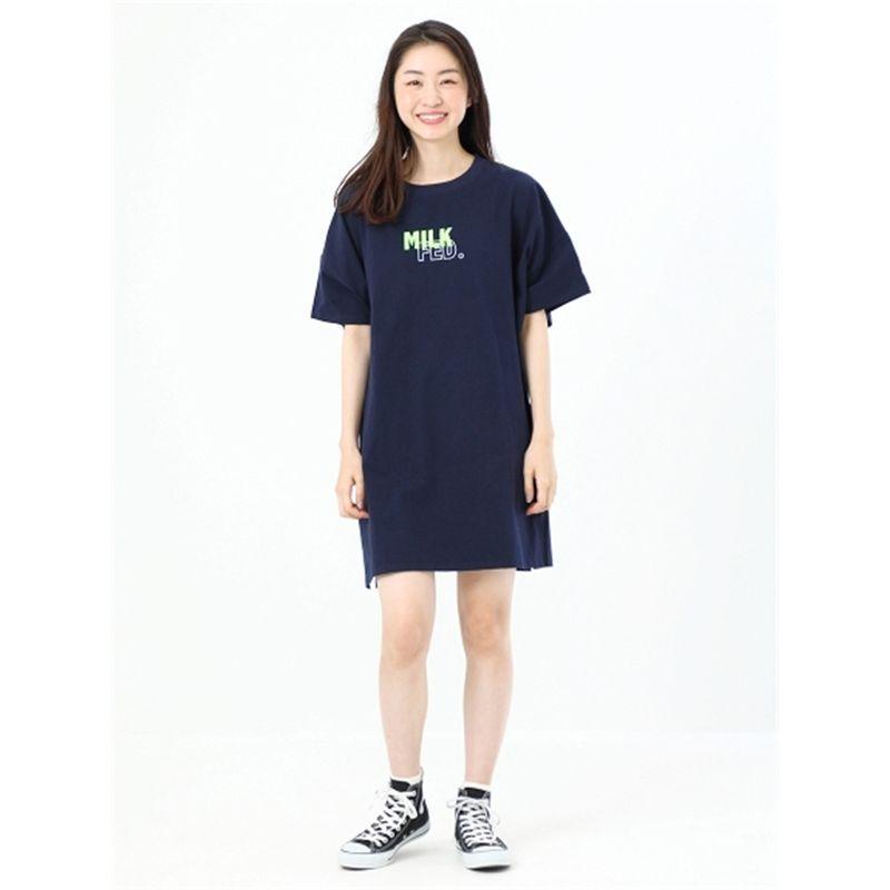 

2023 New Arrival Export Pure Cotton Casual Loose Women s Dress Special Offer Navy blue All yards
