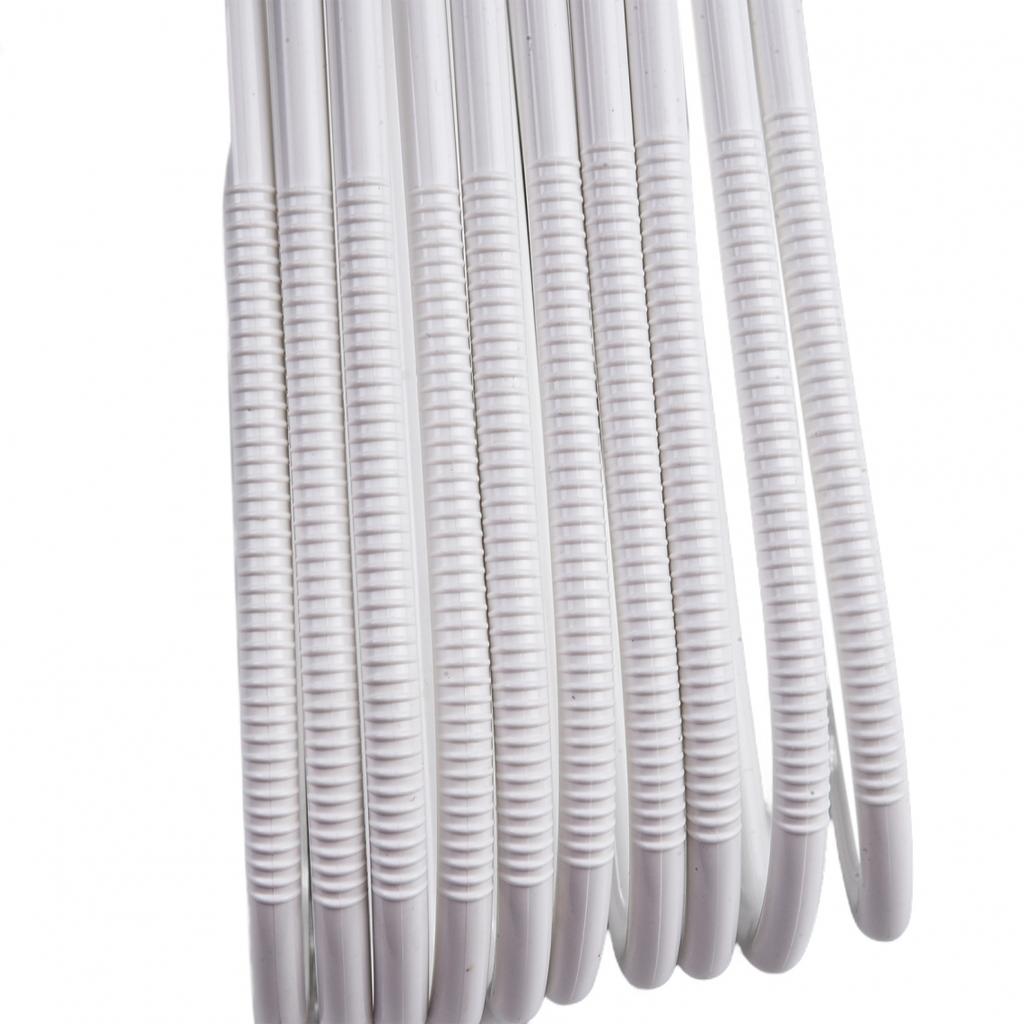 Lightweight Short Neck Plastic Clothes Hangers Pack of 10 Anti Slip Texture