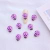 50 Stück Neue Süße Harz 8*10mm Mini Siebenstern Marienkäfer Serie Flache Rückseite Maniküre Teile Verzierungen Für Haarspangen Accessoires