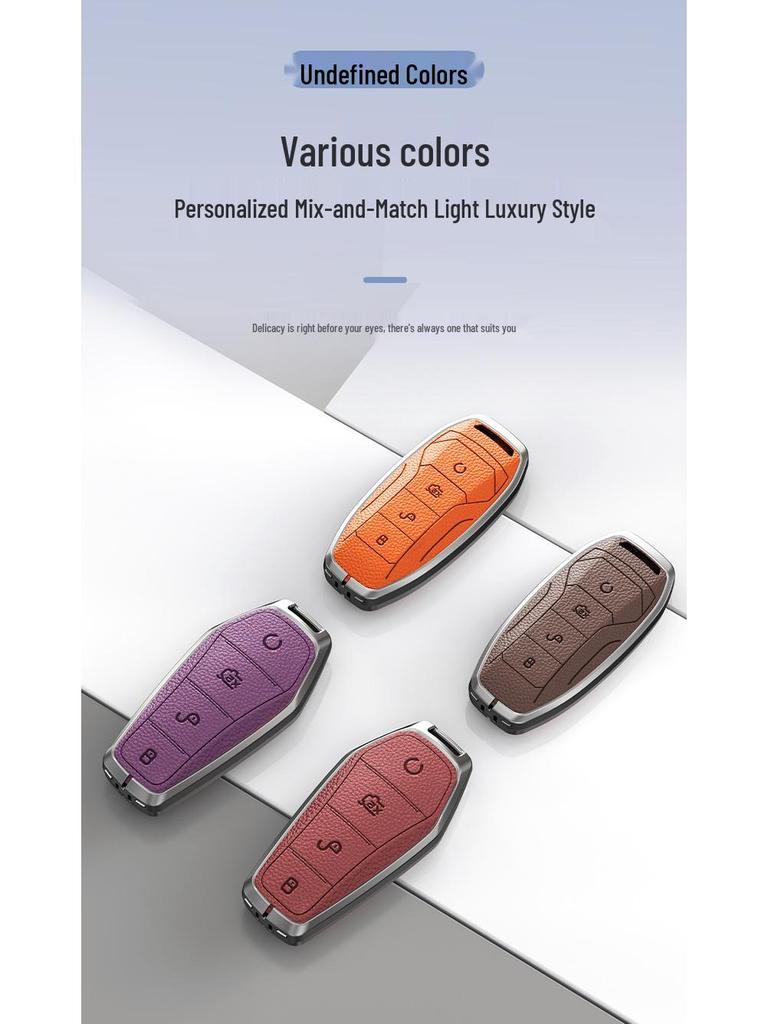 BYD Han Key Case: Fits BYD Qin Pro, Song Max, New Energy, Tang, and Song Plus Car Bagi with Metal Shell
