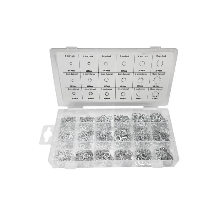 Assortiment 720 Rondelles Métalliques