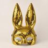 Glitter Masquerade Face Mask Mirror Surface Cosplay Costume Mask Punk Costume Mask  Cosplay Event